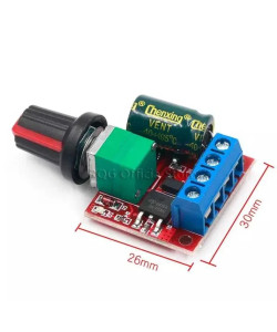 Контролер швидкості двигуна 5 А 90 Вт PWM 12 V. Модуль DC-DC 4.5-35V