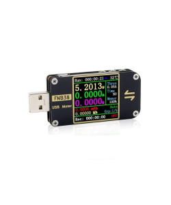 USB-тестер FNIRSI FNB38 (4 - 24 V; 0 - 5 А; 0-9999 мА·год) з функцією тригера