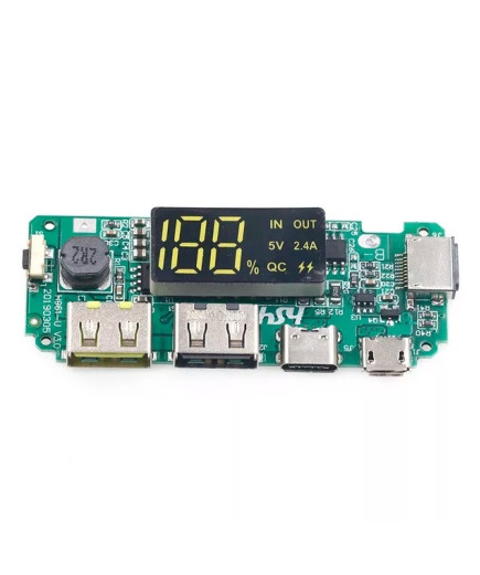 Плата контролер H961-U для POWERBANK V6.0 з LED-дисплеєм 5 В 2,4 А
