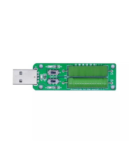 USB навантаження 1-2-3 ампери, навантажувальний модуль 1A/2A/3А