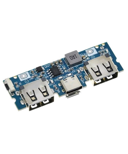 Плата контролер LX-LBU2C для POWER BANK, USB, MICRO/TYPE-C USB 5В, 2,4А