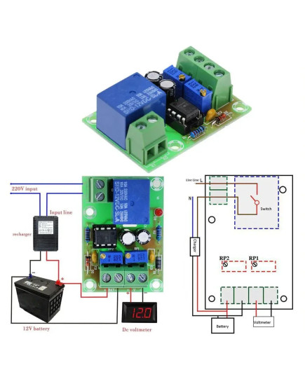 XH-M601 Контролер заряду 12V акумуляторної батареї