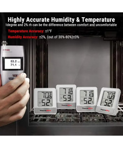 Термогігрометр ThermoPro TP49-W (-30..+60 °C; 10%...99%) білий