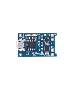 Плата контролер заряду TP4056 для Li-Ion акумуляторів з Micro USB, захистом від перезарядження та перерозряджання