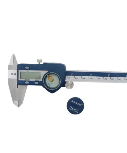 Штангенциркуль Shahe 5110-150 (0-150 мм/±0.02 мм) з глибиноміром. IP54