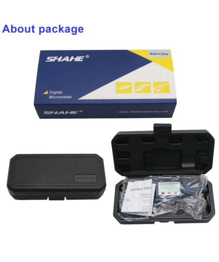Мікрометр цифровий Shahe 5205-25 (0-25,000 мм; ±0,003 мм)