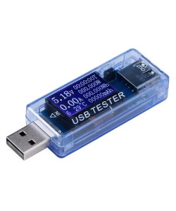 USB Тестер KWS-MX17 (вольтметр, амперметр, тестер ємності акумуляторів, потужності та температури)
