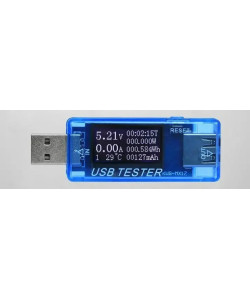 USB Тестер KWS-MX17 (вольтметр, амперметр, тестер ємності акумуляторів, потужності та температури)