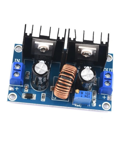 Модуль DC-DC XL4016 PWM step down buck (вхідне: 4-36V; вихідне: 1,25-36V) 8 А, 200 W з регулюванням