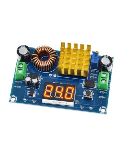 DC-DC перетворювач підвищувальний з вольтметром з 3-35 до 5-45 V 5 A (XH-M411)