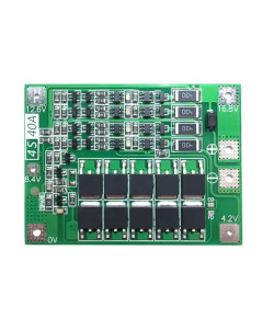Плата захисту BMS 4S 40A 14,8В (16,8В) для Li-Ion акумуляторів (контролер заряду/розряджання) з балансуванням