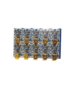 Плата контролер заряду TP4056 для Li-Ion акумуляторів з Mini USB, з захистом від перезарядження та перерозряджання