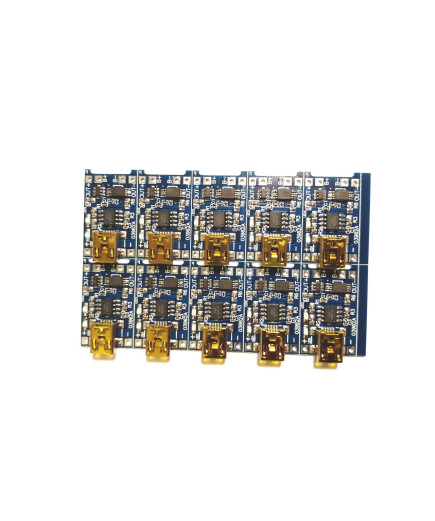 Плата контролер заряду TP4056 для Li-Ion акумуляторів з Mini USB, з захистом від перезарядження та перерозряджання