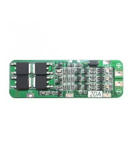 Контролер заряду, розряду Li-Ion з балансиром BMS 3S 20А, 12.6V