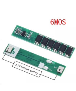 6MOS BMS 1S 15A контролер заряду, розряду для літій-іонних акумуляторів (на DW01+8205*3A)