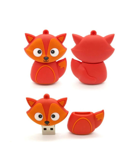 Флешка USB накопичувач 64 GB, Лисичка