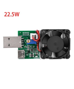 USB навантаження LX-EL01 (0,15-3,00А; 22.5 Вт; 3,7-13В) з кулером і радіатором