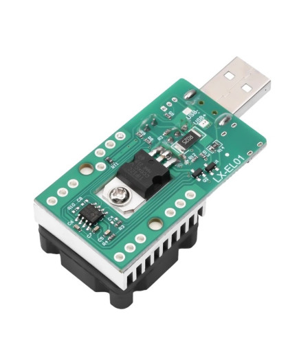 USB навантаження LX-EL01 (0,15-3,00А; 22.5 Вт; 3,7-13В) з кулером і радіатором