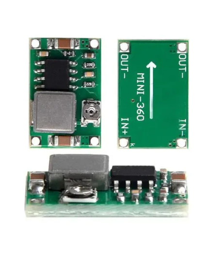 Перетворювач напруги DC-DC знижувальний Mini-360 (Вхідний Н 4.75-23В/ Вихідний Н 1-17В)