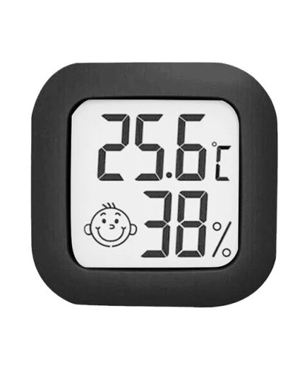 Цифровий термогігрометр CX-0726 (від -50 до +70 °C; від 0 до 99%), чорний
