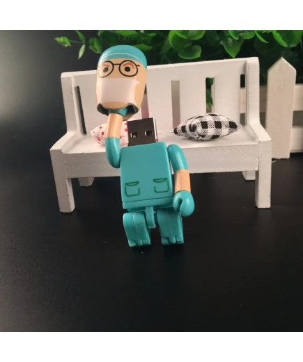 USB-флешка Хірург на 64 Гб, бірюзовий, USB 2.0