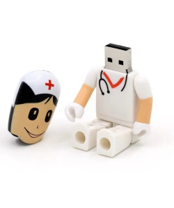 USB-флешка Медсестра на 64 Гб, білий, USB 2.0