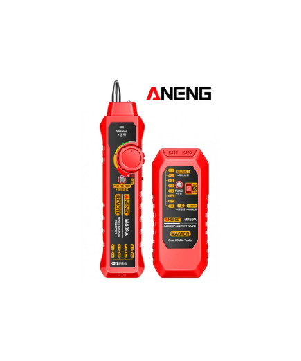 Тестер мережевого кабелю ANENG M469A (для RJ45 RJ11) трасошукач, шукач прихованого проведення