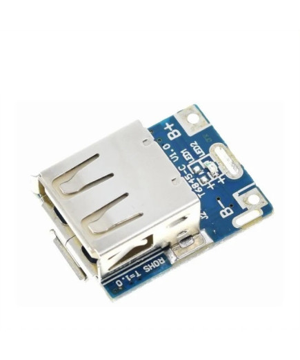 Плата PowerBank FKT6855 на SM5401 (541D3P) для літієвих Li-Ion батарей, що підвищує перетворювач