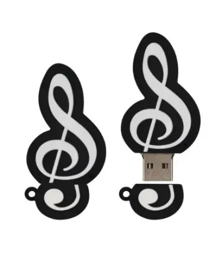 Флешка USB-накопичувач скрипковий ключ 64 GB USB 2.0