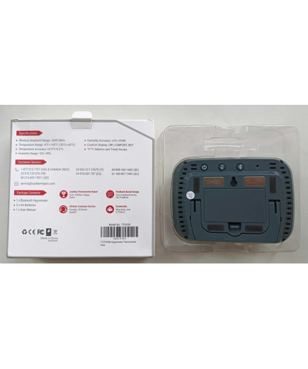 Термогігрометр з Bluetooth ThermoPro TP393B (-30.+60 °C; 10%...99%)