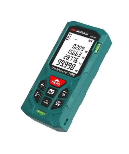 Лазерний далекомір Inkersi KE120 (0,05 — 120 м/ ± 1,5 мм) з 2 рідинними рівнями