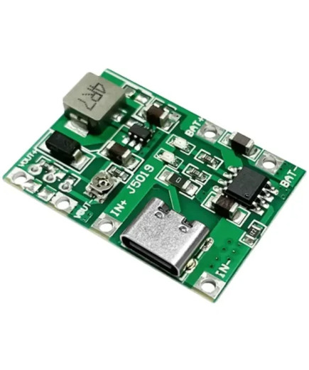 Модуль заряду Li-Ion АКБ з DC/DC step-up перетворювачем J5019 (Micro-USB)