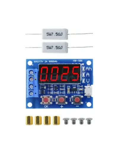 Тестер емкости HW-586 литий-ионного аккумулятора 18650 ZB2L3