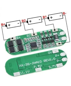 Плата BMS 3S10A HX-3S-JHA10 для Li-ion батарей із функцією балансування