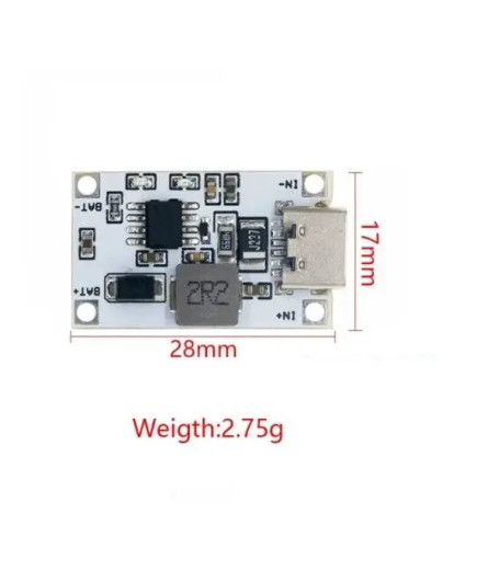 Модуль заряду 2S li-ion акумуляторів Type-c FM4256