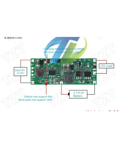 Плата ДБЖ UPS безперебійник для роутера медіаконвертера 9V 1A (9В 1А)