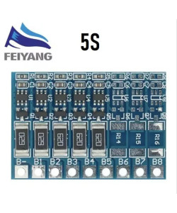 Плата BMS 5S для Li-Ion акумуляторів (4.2V±0.05V)