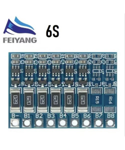 Плата BMS 6S для Li-Ion акумуляторів (4.2V±0.05V)