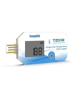 Цифровий одноразовий  реєстратор температури TempU09