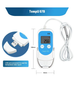 Реєстратор температури і вологості TempU 07B