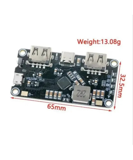 Модуль PowerBank 2xUSB TYPE-C IP5328P V1.0 QC3.0 18W