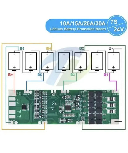 Плата BMS 7S30A контролер заряду/розряджання