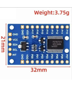 Модуль розширення введення-виведення I²C PCF8575 16-канальний для Arduino