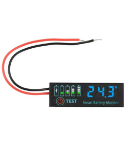Цифровий індикатор заряду акумулятора 3S-14S JX-4615N-A2 (7-55 В, LED-дисплей, синя/зелена підсвітка)