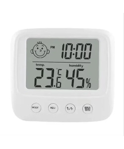 Цифровий термогігрометр CX-0828S (від -10 до +70 °C; від 10 до 99%) з годинником і будильником